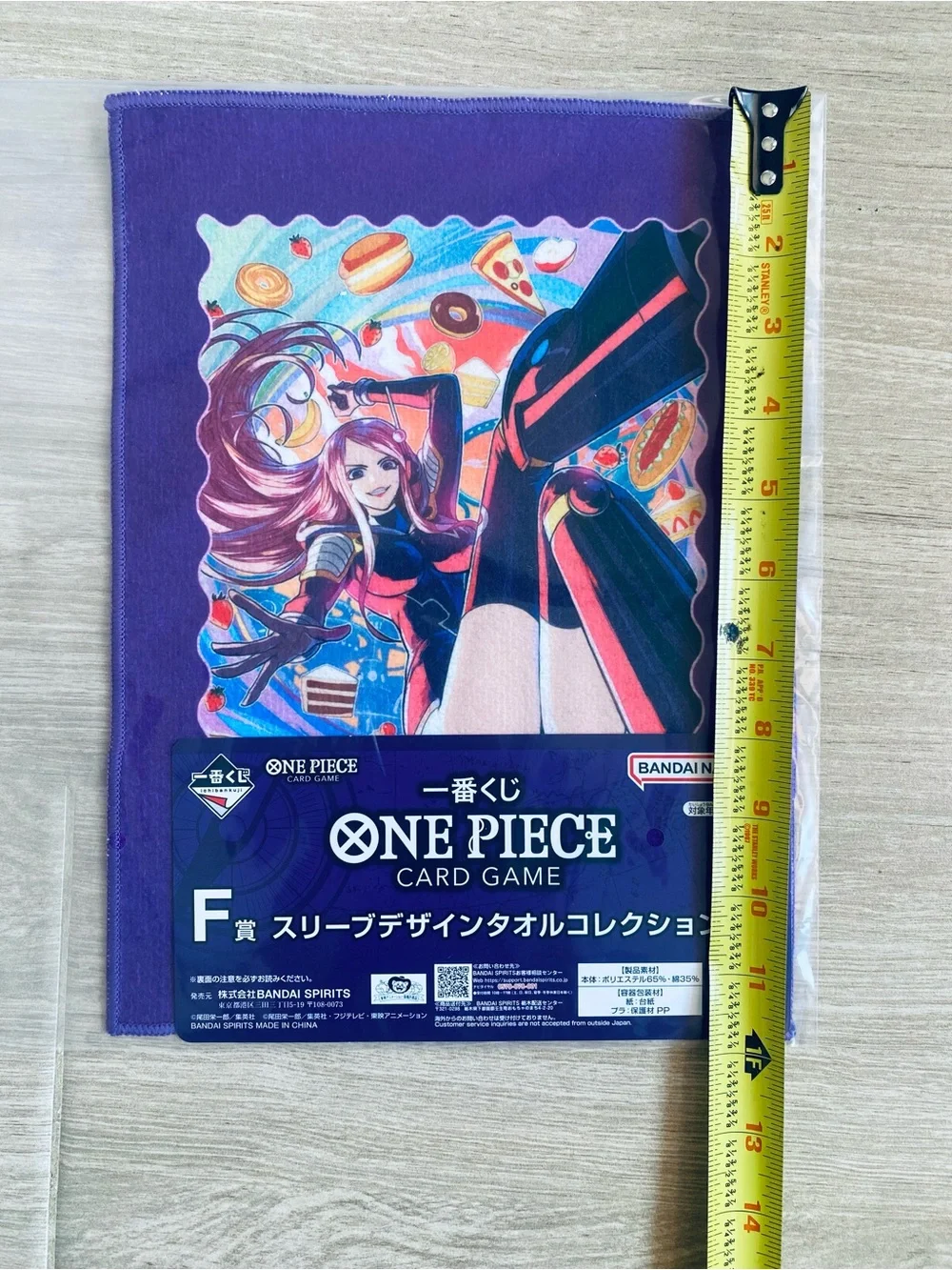 New One Piece Ichiban Kuji Towel Jewelry Bonney Card Game Sleeve Design
